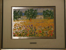 Michele Cascella - Terra nativa - serigrafia su lastra d'argento 33x25