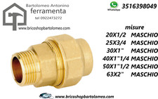 RACCORDO OTTONE MASCHIO PER