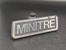 INNOCENTI MINITRE LOGO SIGLA EMBLEMA FREGIO STEMMA SCRITTA TARGHETTA BADGE TARGA