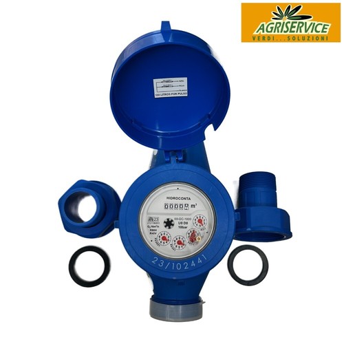 Contatore acqua plastica - plastica, 1"
