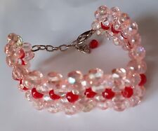 BRACCIALETTO DONNA CON PERLINE CON CHIUSURA A MOSCHETTONE Swarovski REGALI