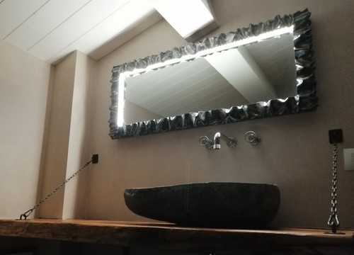 Cornice specchio ferro battuto - specchio,