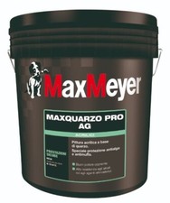 pittura al quarzo per esterno maxmeyer  maxquarzo pro ag 14lt bianco opaco