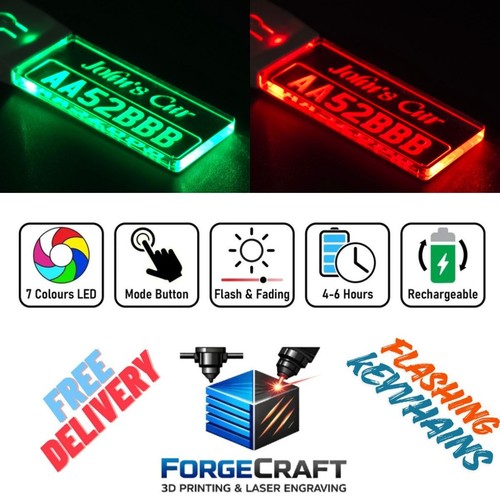 Reg led light keyring - no,