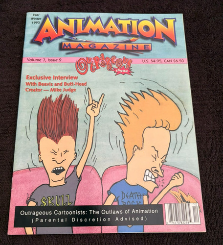 Rivista animazione 1993 beavis - rivista,