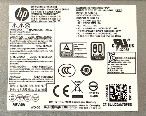 L76557 001 te01 400w - hp,