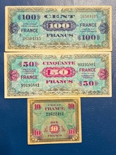 Francia 3 vecchie banconote