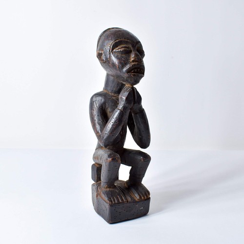 Statua legno seduta baule - seduta,