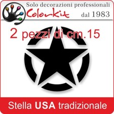 2 adesivi - Stella USA Jeep