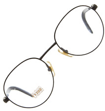 GIANFRANCO FERRE GFF428 occhiali nero rotondi montatura vintage 1990s? Unisex