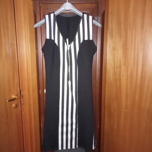 Mini abito bianco nero - mini, e