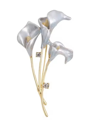 Spilla bouquet giglio stile