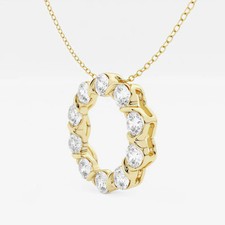 Collana con ciondolo 1 ct oro
