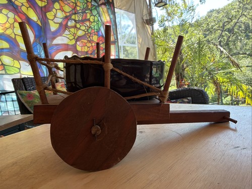Vecchio carro buoi legno - vecchio,