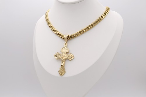 Grande collana crocifisso - , in