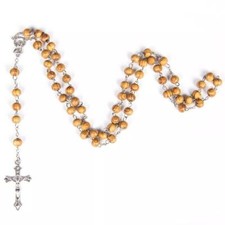 Collana Rosario in legno Uomo