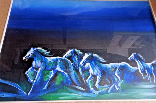 Dipinto moderno cavalli - cavalli, del