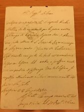 Lettera autografa di Luigi