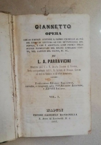 Giannetto opera parravicini - giannetto,