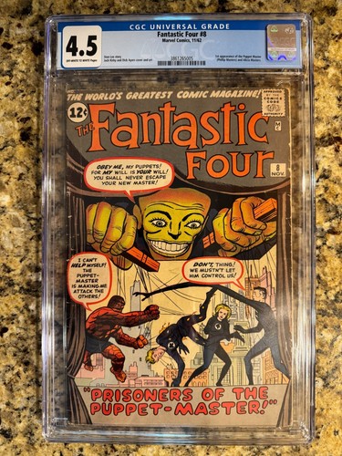 Fantastic four cgc 5 - fantastic, vg+