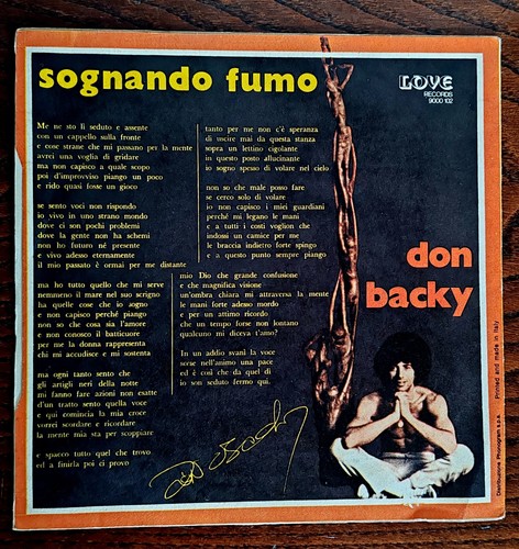 Don backy sognando fumo - don, 7"