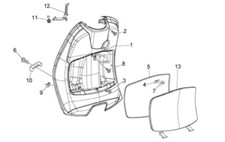 Bauletto anteriore piaggio - anteriore,