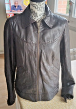 Blouson Cuir Marron  femme