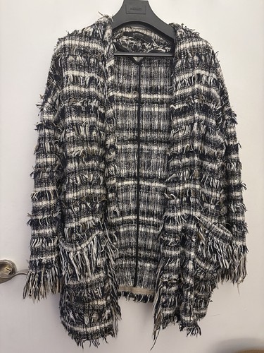 Zara damen frayed coat - coat,
