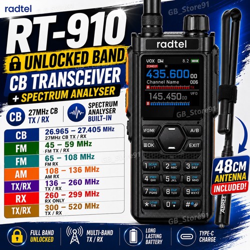 Radtel 910 con antenne - con, 2
