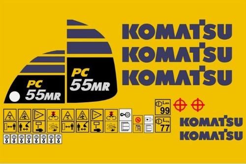 Komatsu pc55mr decalcomania - pc55mr,
