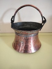 Antica Pentola Svasata In Rame