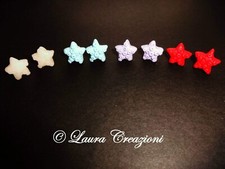 Orecchini a lobo stella marina in fimo (colore rosso VENDUTI)