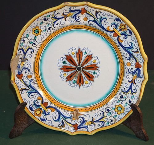 Piatto ceramica maioliche - piatto,