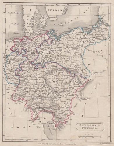 Germania originale incisione - germania,