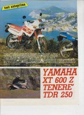 advertising Pubblicità-TEST MOTO YAMAHA XT 600 Z TENERE TDR 250 '88 RAID ENDURO