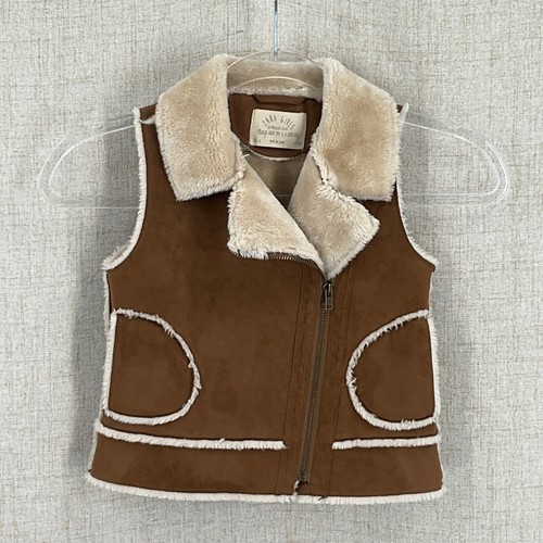 Gilet zara bambina marrone - zara, 4