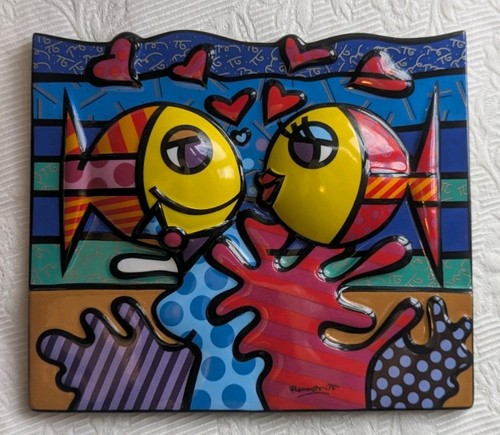 Quadro ceramica romero britto - quadro,