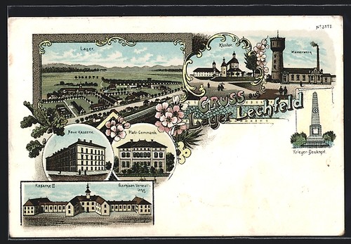Litografia lager lechfeld - lager,