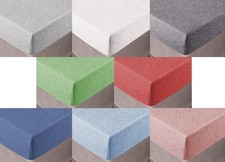 Lenzuolo Jersey Sotto Con Angoli Elasticizzati No Stiro In Tinta Unita Melange