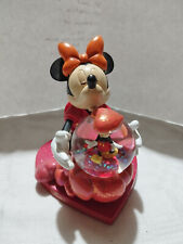 MINNIE E TOPOLINO PALLA DI NEVE VETRO DISNEYLAND PARIS RESORT CUORE S. VALENTINO