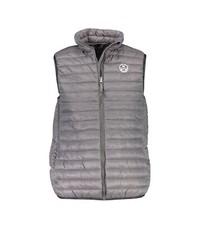 NORTH SAILS Giubbotto Smanicato Gilet Grigio Logo Uomo Tg XL
