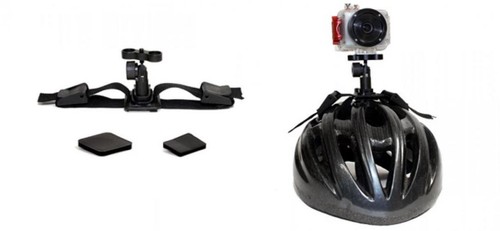 Supporto casco fotocamera