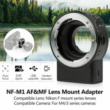 VILTROX NF-M1 Auto Focus Lens Adapter for Nikon F Lens to M4/3 M43-Mount Camera 
