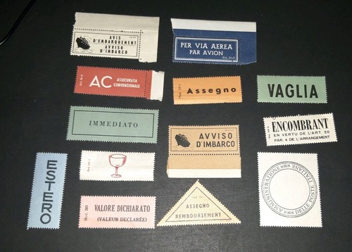 Italia ipzs etichette postali - italia,