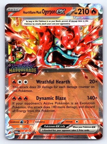 Hearthflame mask ogerpon - mask, ex