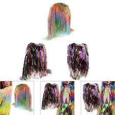 Giacca con nappe, capospalla unico e colorato per spettacoli in discoteca,