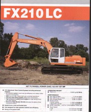 Foglietto brochure escavatore