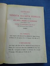 CATALOGO ASTA OGGETTI ARTE APPARTENENTI ALLA DITTA CIARDIELLO-NAPOLI 1925-RARO