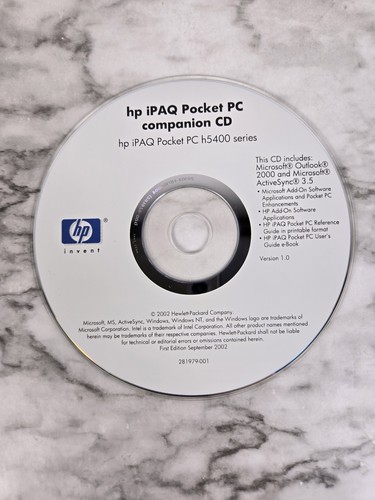 Ipaq pocket companion cd - hp,