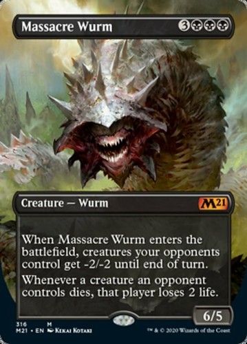 Mtg massacre wurm foil - foil, exc